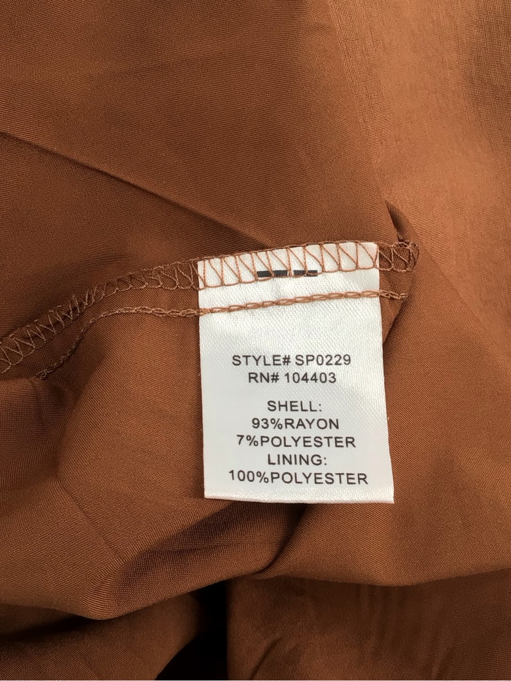 Zoe And Claire Brown Puff-Sleeve A-line Dress Size Small - Picture 9 of 14